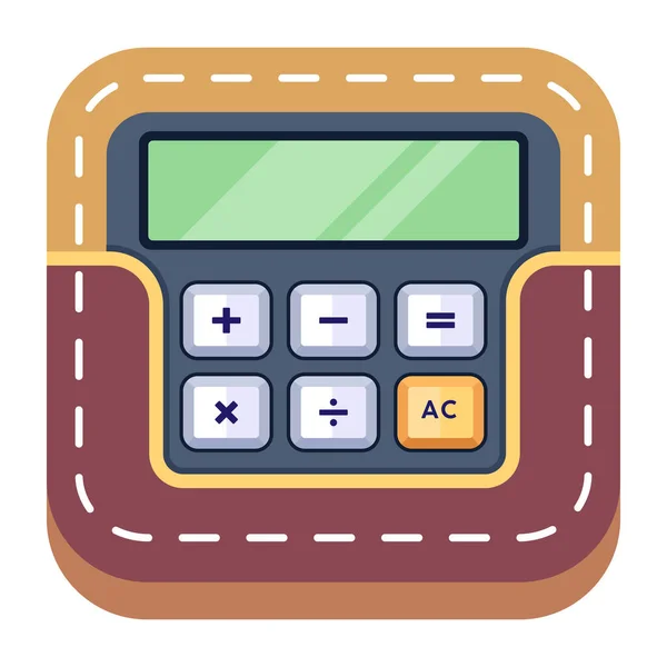 Calculatrice Icône Web Illustration Simple — Image vectorielle