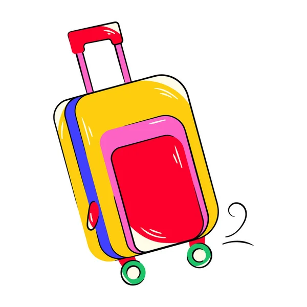 Suitcase Luggage Vector Illustration Design — Stockvektor