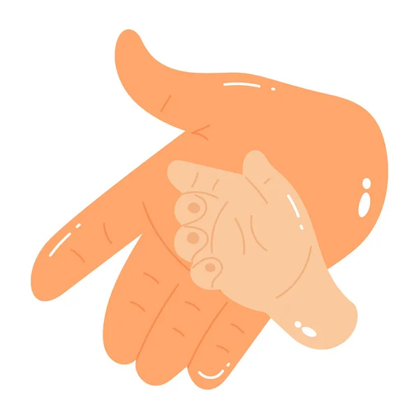 Main Avec Geste Des Mains Une Femme — Image vectorielle