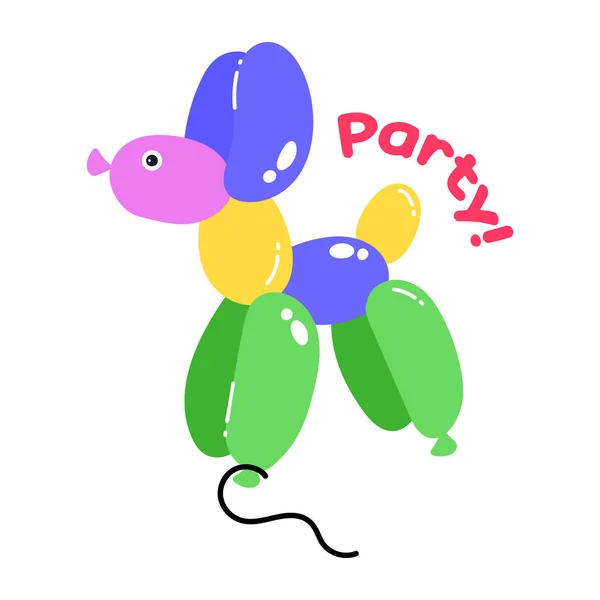 Cute Baby Shower Colorful Balloons Vector Illustration — Stock Vector