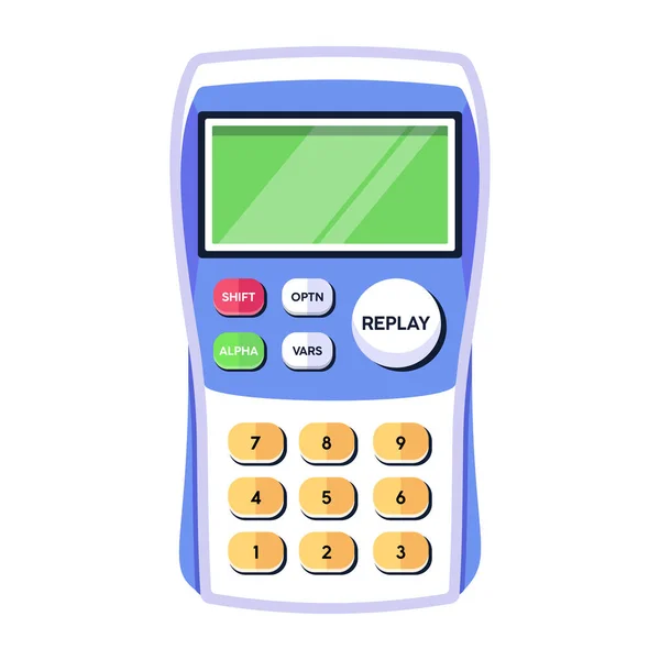 Calculator Icon Cartoon Illustration — Stock Vector