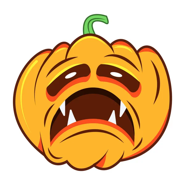 Illustration Vectorielle Citrouille Halloween — Image vectorielle