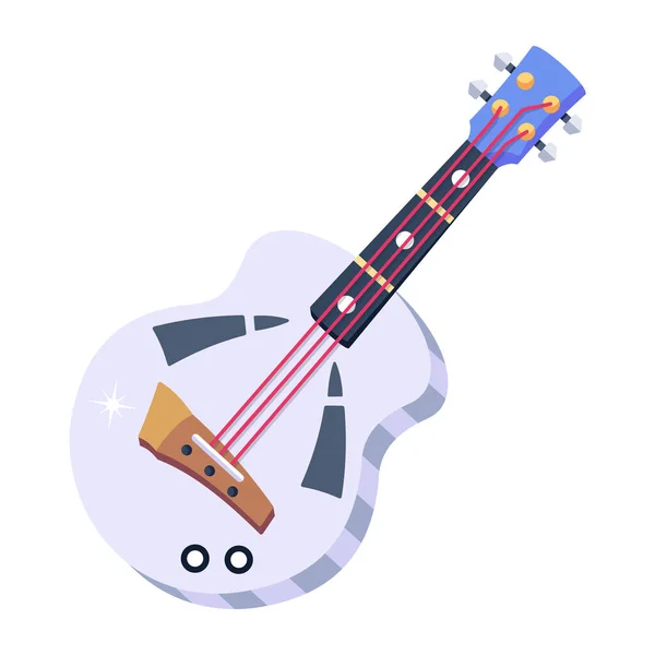 ギター音楽装飾デザイン絶縁ベクトルイラスト — ストックベクタ