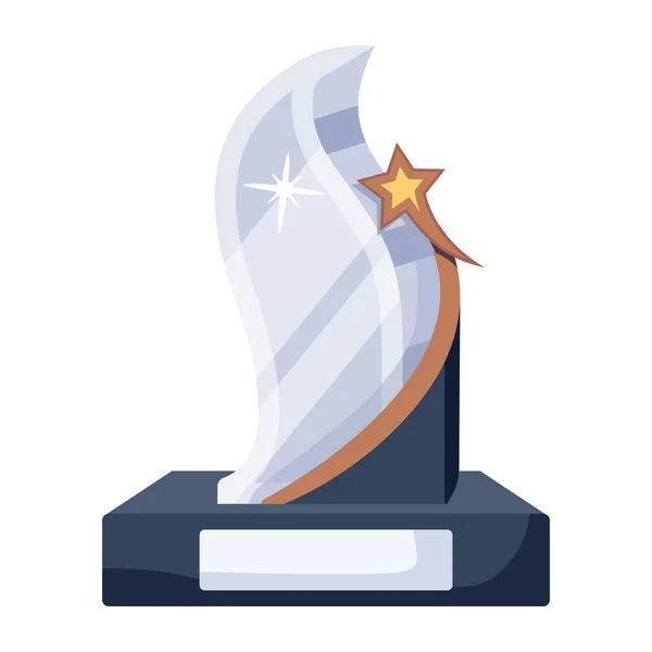 Trofee Web Icoon Eenvoudige Illustratie — Stockvector