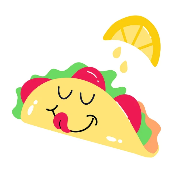 Icono Tacos Ilustración Vectorial — Vector de stock