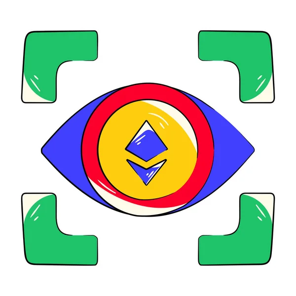 Kryptowährungssymbol Vektorillustration — Stockvektor