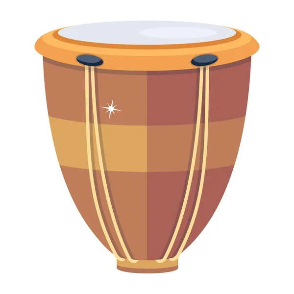 Ilustracja Zabytkowego Instrumentu Perkusyjnego — Wektor stockowy