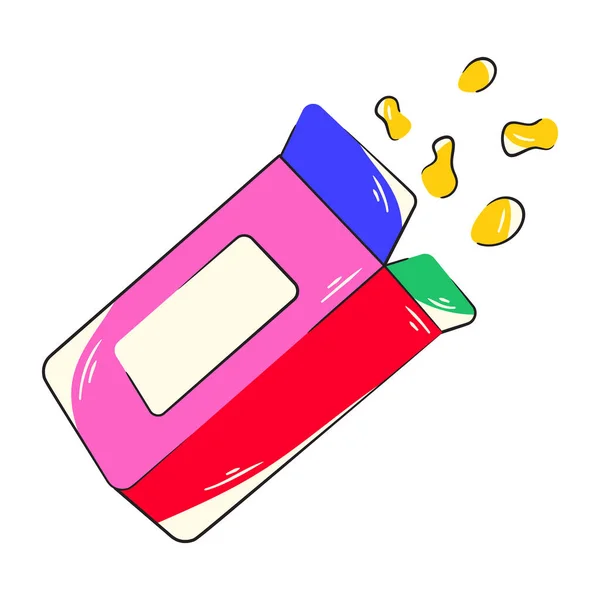 Illustration Vectorielle Des Flocons Maïs — Image vectorielle