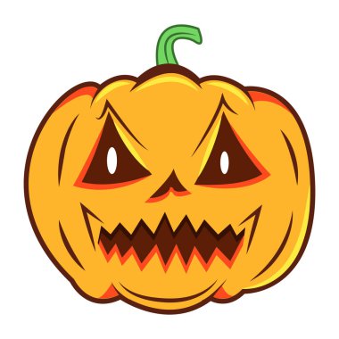 Cadılar Bayramı balkabağının vektör çizimi