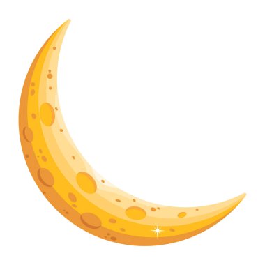 Gezegen çizgi film ikonu. Web tasarımı için düz vektör sembolü. izole resim