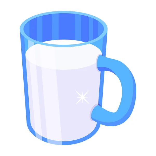 Milk Glass Icon Vector Illustration Design — Image vectorielle