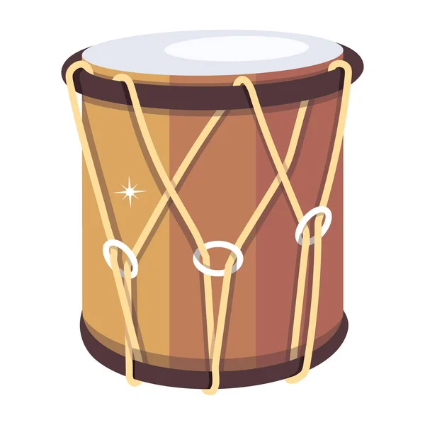 Vektorová Ilustrace Bubnového Nástroje — Stockový vektor