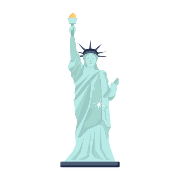 Estatua Libertad Los Estados Unidos América — Vector de stock