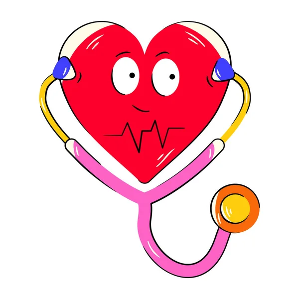 Coração Com Doação Sangue Vetor Ilustração Design —  Vetores de Stock