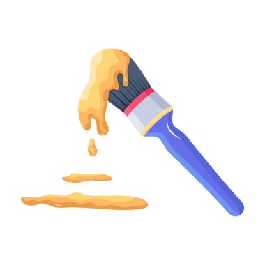 El boyası fırçası, vektör çizimi