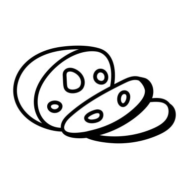 ekmek vektör simgesi. Ana vektör logosu. ekmek beyaz arkaplanda. 