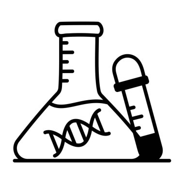 Beyaz kimya şişeleri, vektör illüstrasyonu