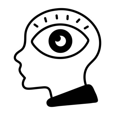 Göz simgesini, basit tarzı 