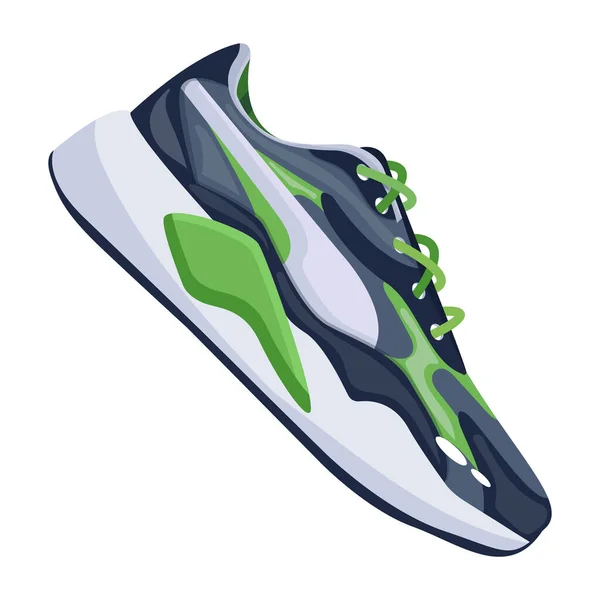 Koşmak Için Spor Ayakkabıları Vektör Illüstrasyon — Stok Vektör