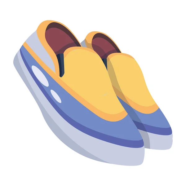 Icona Delle Scarpe Illustrazione Isometrica Dell Icona Vettoriale Delle Scarpe — Vettoriale Stock