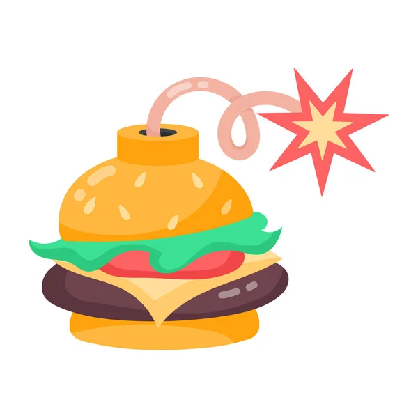 Fast Food Pictogram Vector Illustratie — Stockvector