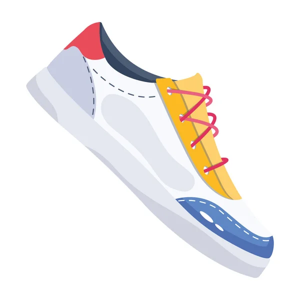Sneakers Icon White Background — Stock Vector
