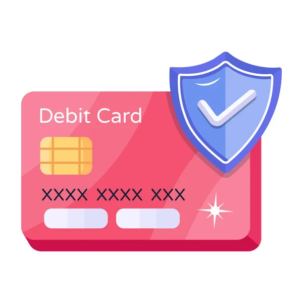 Einfache Abbildung Des Kreditkartenvektors — Stockvektor