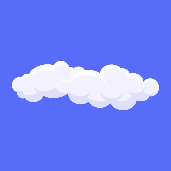 Diseño Ilustración Vectorial Del Icono Nube Aislado Sobre Fondo Azul — Archivo Imágenes Vectoriales