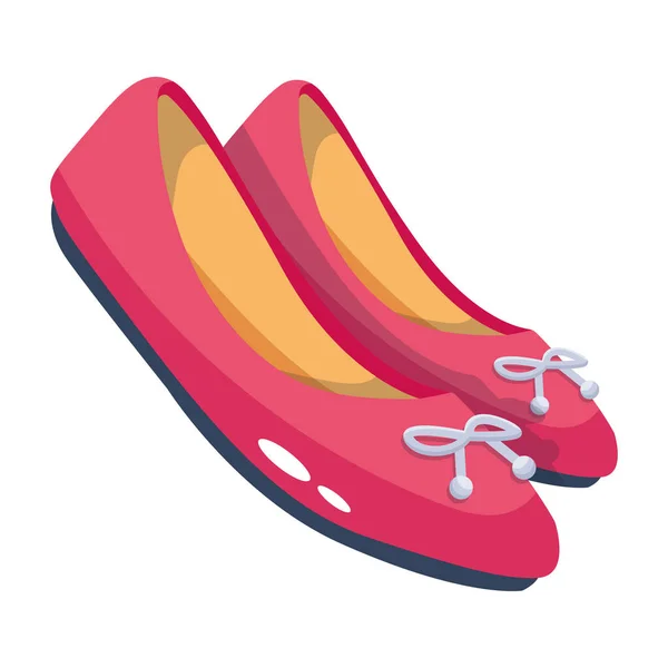 Weibliche Schuhe Symbol Vektorillustration — Stockvektor
