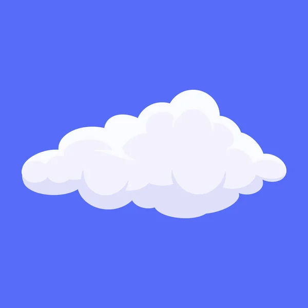 Icono Nube Simple Ilustración Vectorial — Vector de stock