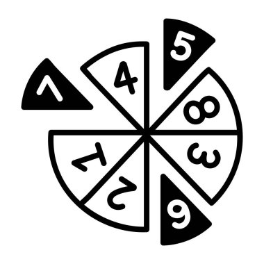 Casino çip simgesini, anahat stili 