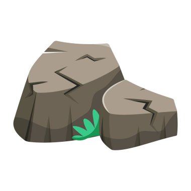 karikatür taşı vektör çizimi