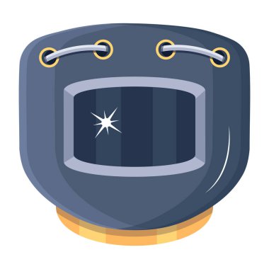 Kask simgesi vektör illüstrasyonu 