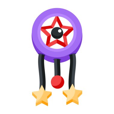 rüya yakalayıcı çizgi film vektör illüstrasyonu izole nesne simgesi 