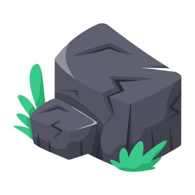 Taşın vektör illüstrasyonu 