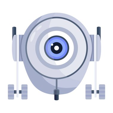 Video kamera, illüstrasyon, beyaz arkaplan üzerindeki vektör. 