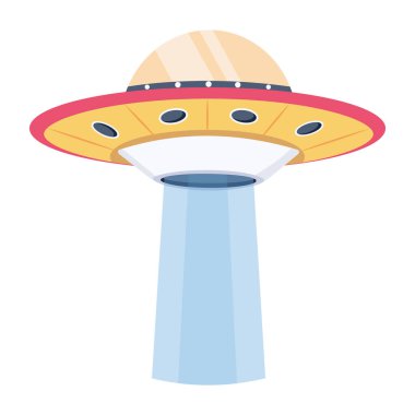 space ufo icon. cartoon illustration of ufo vector icons for web  clipart