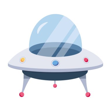 Ufo simgesi, vektör illüstrasyonu 