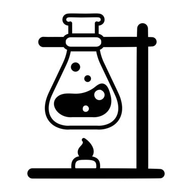 Beyaz üzerine matara vektör simgesi