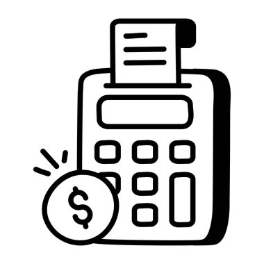 İş dünyası para çizgisi simgesi, taslak vektör işareti, doğrusal stil. beyaz arkaplanda izole edilmiş düz sembol 