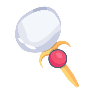 Düz arkaplanda düz bir dondurma simgesi 