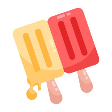 dondurma çubukları vektör simgeleri