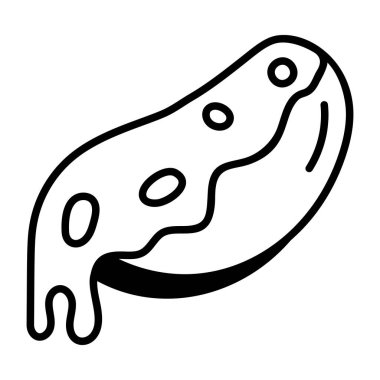 vektör, biftek, et, beyaz arkaplanda 