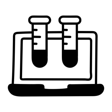 Laboratuvar Test vektör simgesi 
