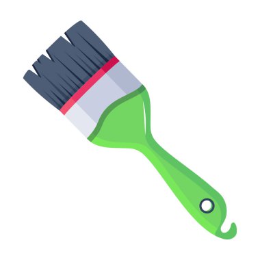 boya fırçası izole edilmiş simge, vektör illüstrasyonu