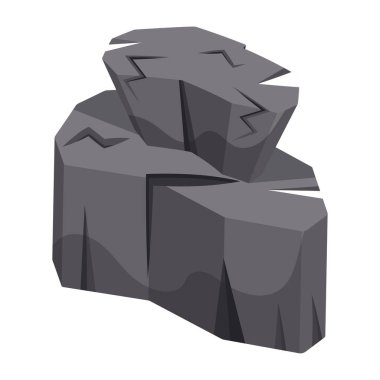 Grafit taşının kullanışlı düz bir simgesi