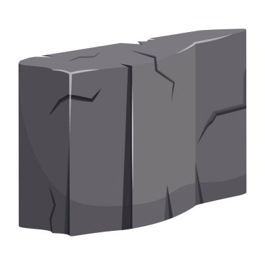 Taş ikon karikatürü. vektör illüstrasyonu 