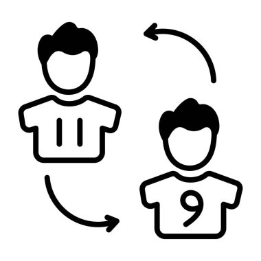 Oyuncu kaymasının el çizilmiş simgesine bak