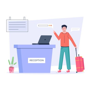 resepsiyon vektör çizimi arka planı 