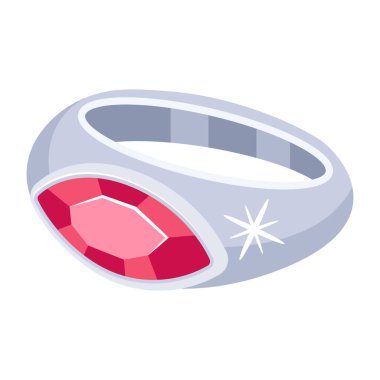 çizgi film vektöründe halka simgesi 